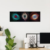 Helix Nebula Eyes 36 x 12 (36 x 12) Poster (Thuiskantoor)