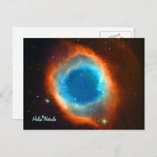 Helix Nebula, Galaxies en sterren Briefkaart (Voorkant / Achterkant)