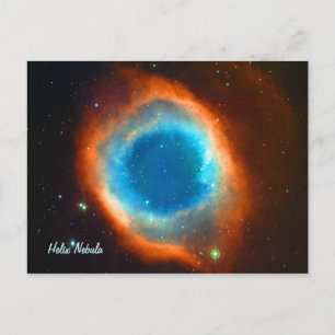 Helix Nebula, Galaxies en sterren Briefkaart