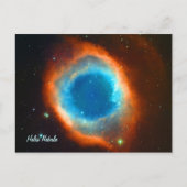 Helix Nebula, Galaxies en sterren Briefkaart (Voorkant)