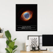 Helix Nebula Hubble Telescoop "The Eye of God" Poster (Thuiskantoor)