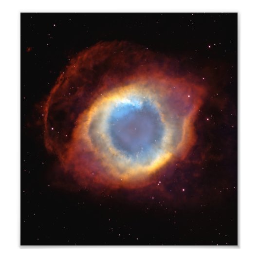Helix Nebula (Hubble Telescope) Foto Afdruk (Voorkant)