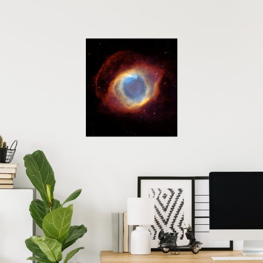 Helix Nebula (Hubble Telescope) Poster (Thuiskantoor)