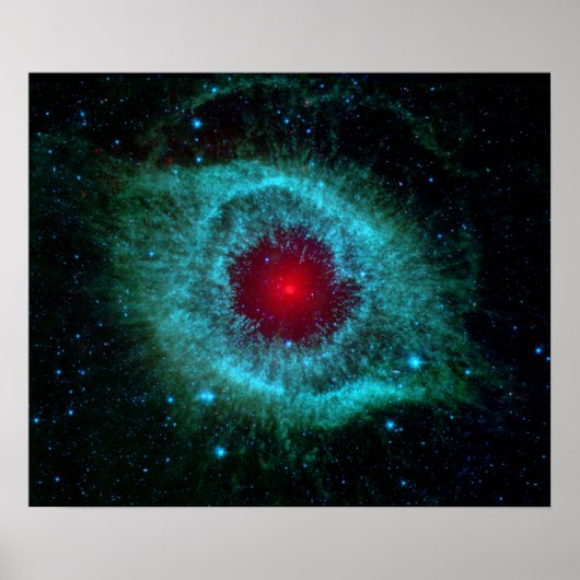 Helix Nebula Infrarood Spitzer Poster (Voorkant)