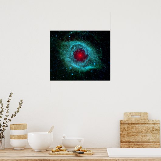 Helix Nebula Infrarood Spitzer Poster (Keuken)