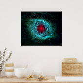 Helix Nebula Infrarood Spitzer Poster (Keuken)