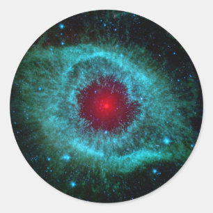 Helix Nebula Infrarood Spitzer Ronde Sticker