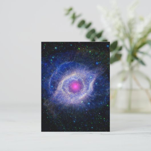 Helix Nebula NASA Paars Briefkaart (Staand voorkant)