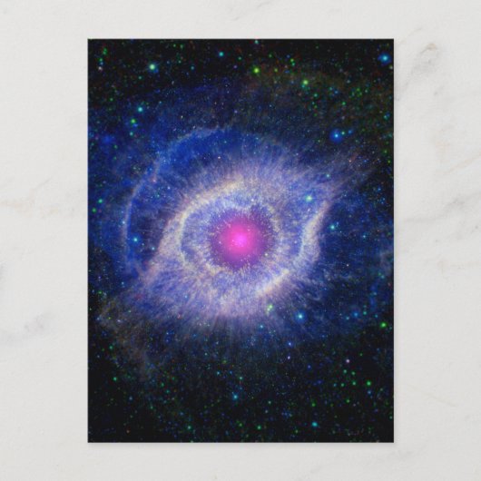 Helix Nebula NASA Paars Briefkaart (Voorkant)