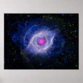 Helix Nebula NASA Paars Poster (Voorkant)