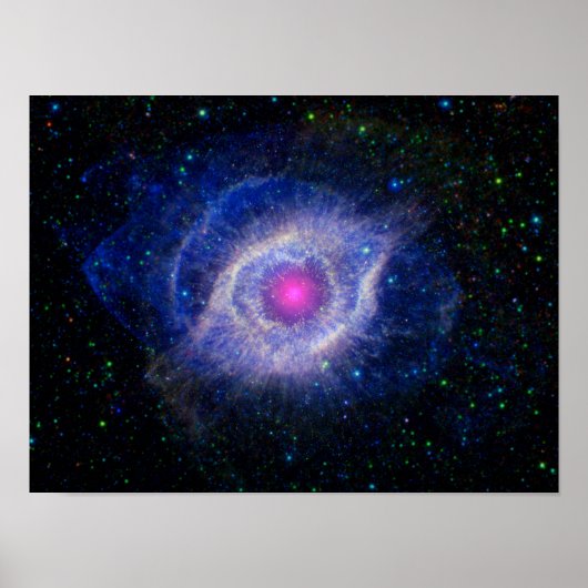 Helix Nebula NASA Paars Poster (Voorkant)