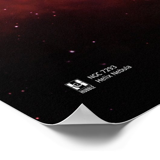 Helix Nebula NGC7293 - NASA Hubble Space Telescope Poster (Hoek)