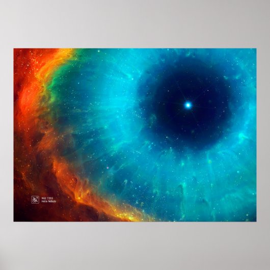 Helix Nebula, NGC 7293 - Poster (Voorkant)