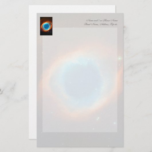 Helix Nebula o.b.a. Oogoog van God Briefpapier (Voorkant / Achterkant)