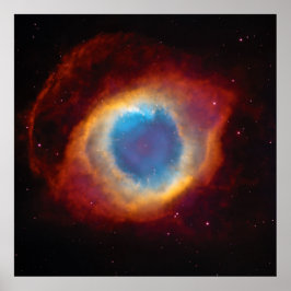 Helix Nebula of NGC 7293 Uitzicht met HST, ZGOA Poster