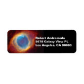 Helix Nebula of NGC 7293 Uitzicht met HST, ZGOS, Etiket (Voorkant)