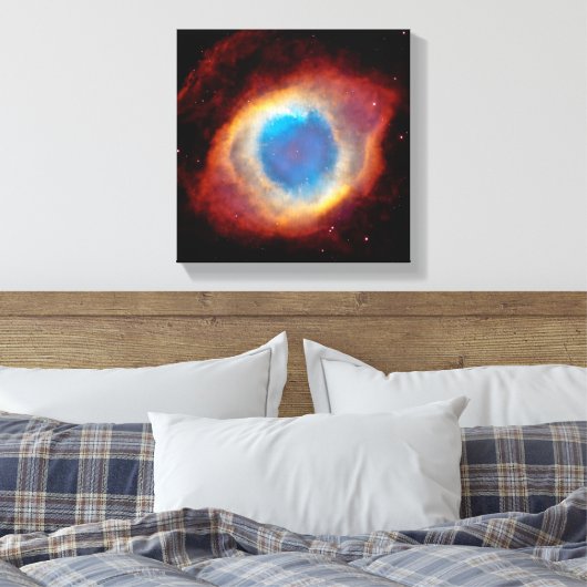 Helix Nebula Oog Gods Canvas Afdruk (Insitu (Slaapkamer))