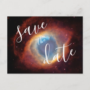 Helix Nebula Photo Elegant Save the Date Aankondigingskaart