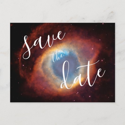 Helix Nebula Photo Elegant Save the Date Aankondigingskaart (Voorkant)