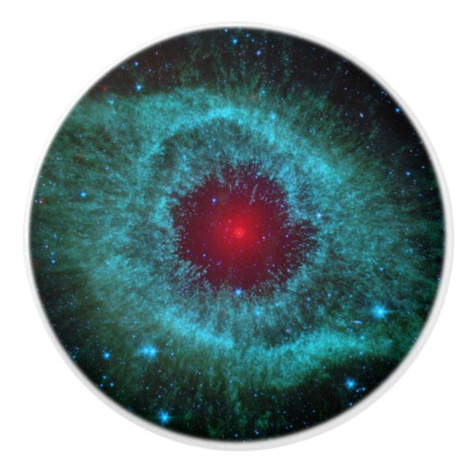Helix Nebula Space Astronomy Science Foto Keramische Knop (Voorkant)