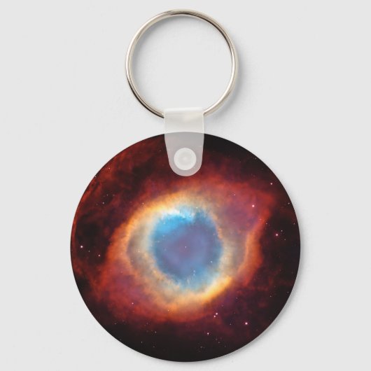 Helix Nebula Star Evolution Red Blue van God Sleutelhanger (Voorkant)