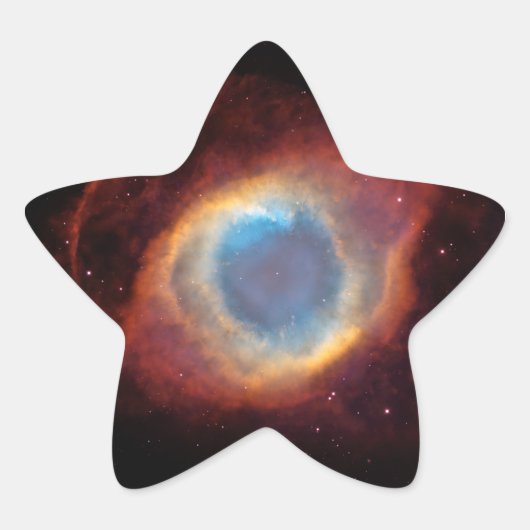 Helix Nebula Ster Sticker (Voorkant)