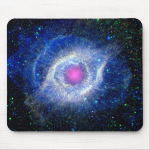 Helix Nebula Ultraviolet Oogoog van God Ruimtefoto Muismat