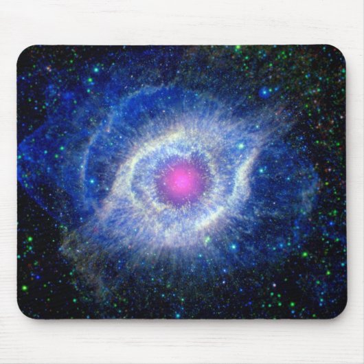 Helix Nebula Ultraviolet Oogoog van God Ruimtefoto Muismat (Voorkant)