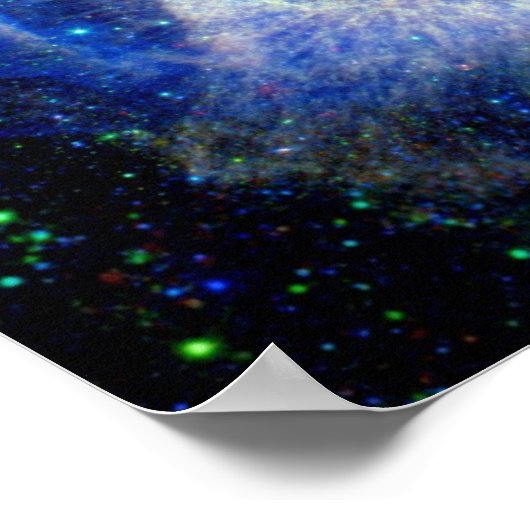 Helix Nebula Ultraviolet Oogoog van God Ruimtefoto Poster (Hoek)