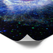 Helix Nebula Ultraviolet Oogoog van God Ruimtefoto Poster (Hoek)