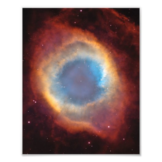 Helix Nebula van Hubble Foto Afdruk (Voorkant)