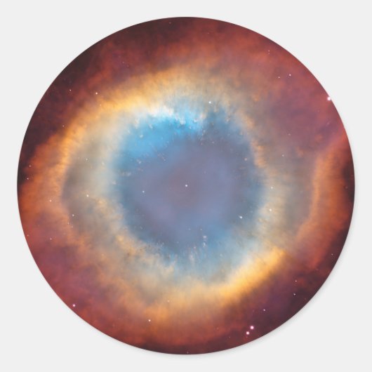 Helix Nebula van Hubble Ronde Sticker (Voorkant)