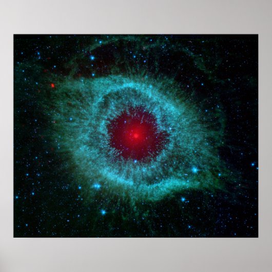Helix Nebula van Spitzer. Poster (Voorkant)