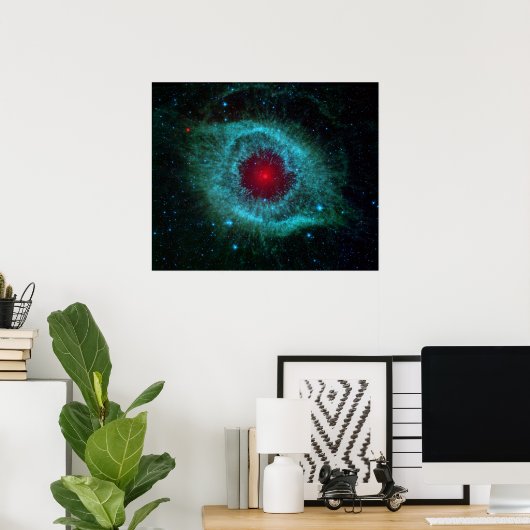 Helix Nebula van Spitzer. Poster (Thuiskantoor)