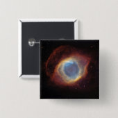 Helix Nebula Vierkante Button 5,1 Cm (Voorkant /achterkant)