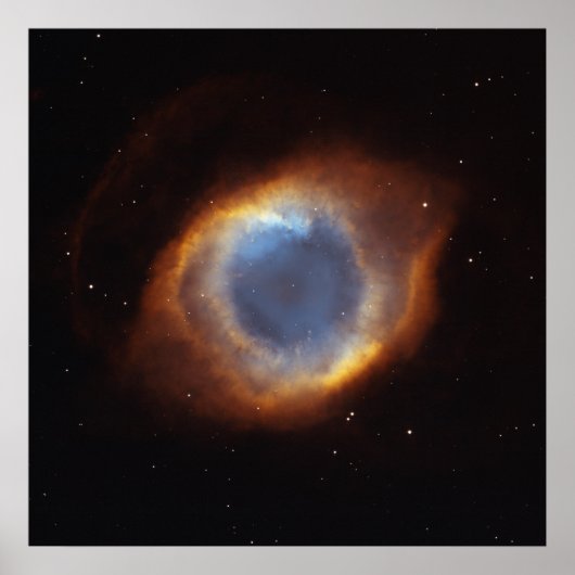 Helix Nebula Zichtbaar Poster (Voorkant)
