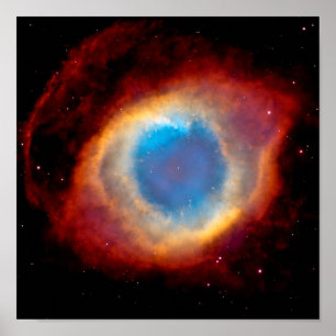 Helix planetaire nevel NGC 7293 - Oog van God Poster