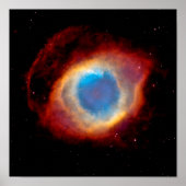Helix Planetary Nebula NGC 7293 - Eye of God Poster (Voorkant)