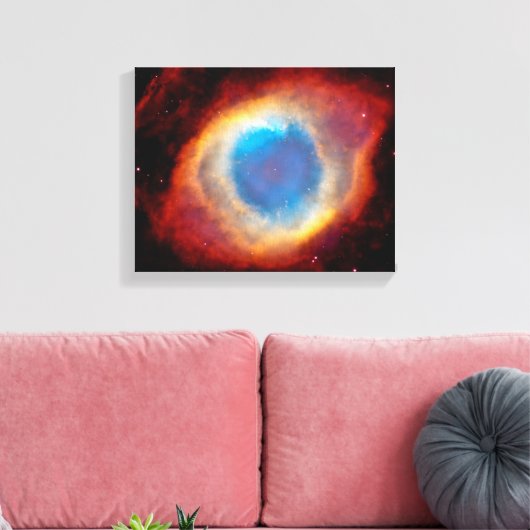 Helix Planetary Nebula NGC 7293 - Oogoog van God Canvas Afdruk (Insitu (Woonkamer))