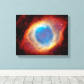 Helix Planetary Nebula NGC 7293 - Oogoog van God Canvas Afdruk (Insitu (Houten vloer))