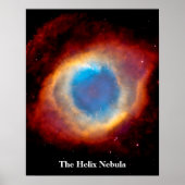 Helix Planetary Nebula NGC 7293 - Oogoog van God Poster (Voorkant)