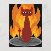 Hell Cat Briefkaart (Voorkant)