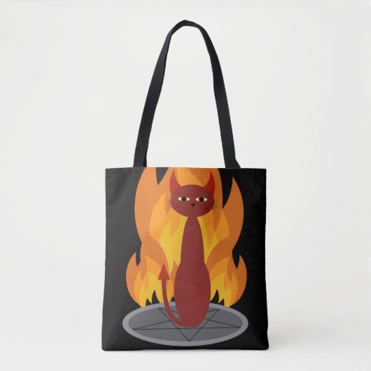 Hell Cat Tote Bag (Voorkant)