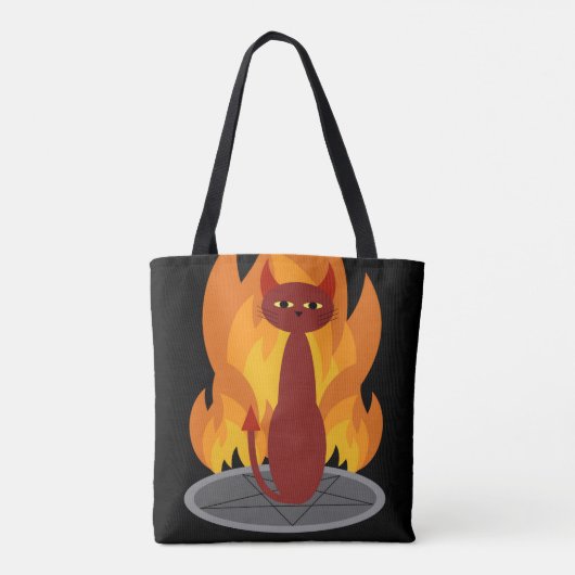 Hell Cat Tote Bag (Achterkant)