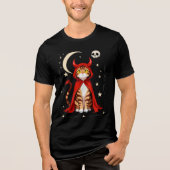 Hell cat Tri-Blend shirt (Voorkant)