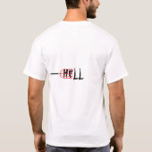 "Hell" Creative Trident-typografie T-shirt (Achterkant)