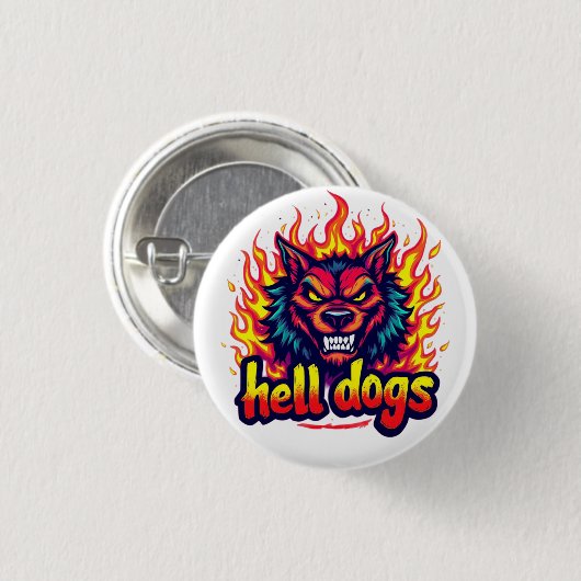 Hell Dogs Ronde Button 3,2 Cm (Voorkant /achterkant)