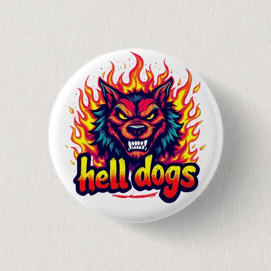 Hell Dogs Ronde Button 3,2 Cm (Voorkant)