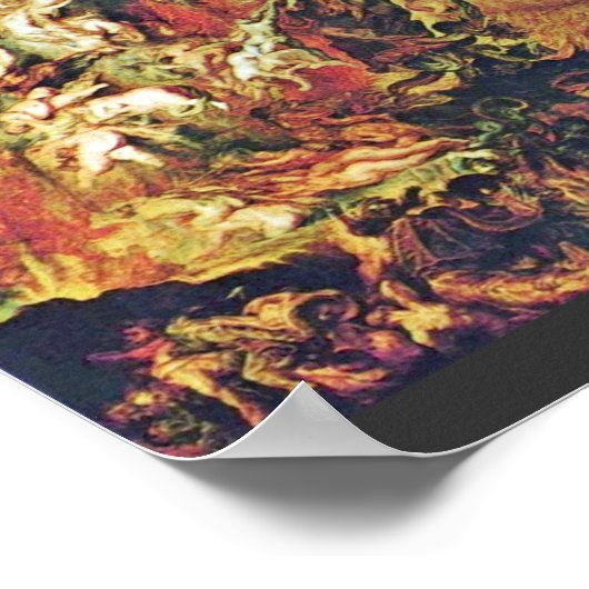 Hell Fall Of The Damned By Rubens Peter Paul Poster (Hoek)
