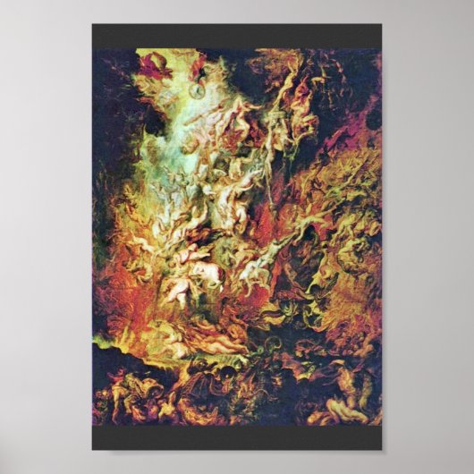 Hell Fall Of The Damned By Rubens Peter Paul Poster (Voorkant)